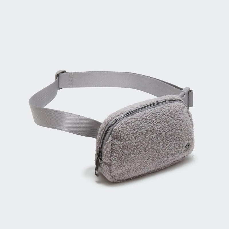 Pander Fanny pack Everywhere Fleece Belt Bag for Women and Men with Adjustable strap Belt, 1L. (Light Grey) - Image 3